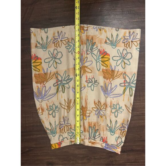 Donna Morgan Silk Multicolor Floral Pencil Lined Skirt, Size 6 - Picture 9 of 10